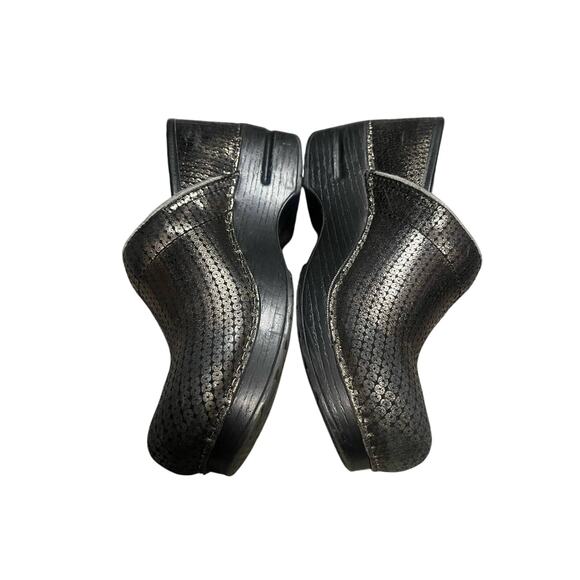 Dansko Women's Professional Clogs Metallic Sequin Style Size 39 - Picture 2 of 6